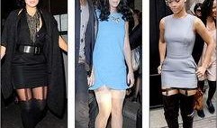 明星黑絲襪穿搭